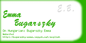 emma bugarszky business card